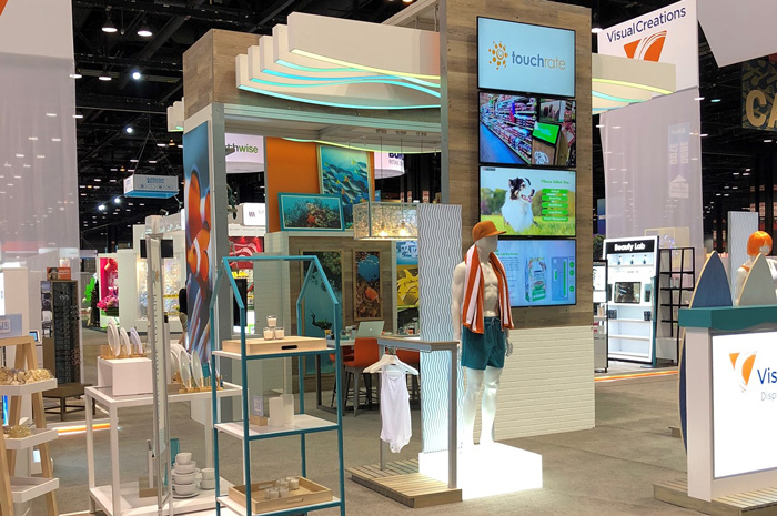 Digital signage installation showcasing immersive brand experiences